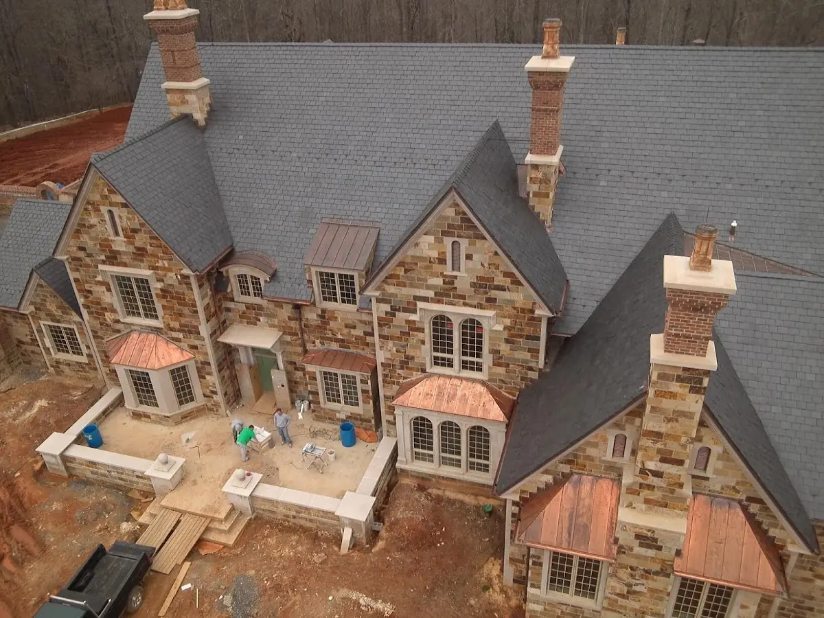 Craftsman Roofing Slate Roof Repair project in Bedford Springs